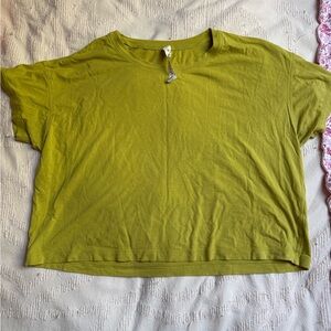lululemon athletica Chartreuse Short Sleeve Tee
